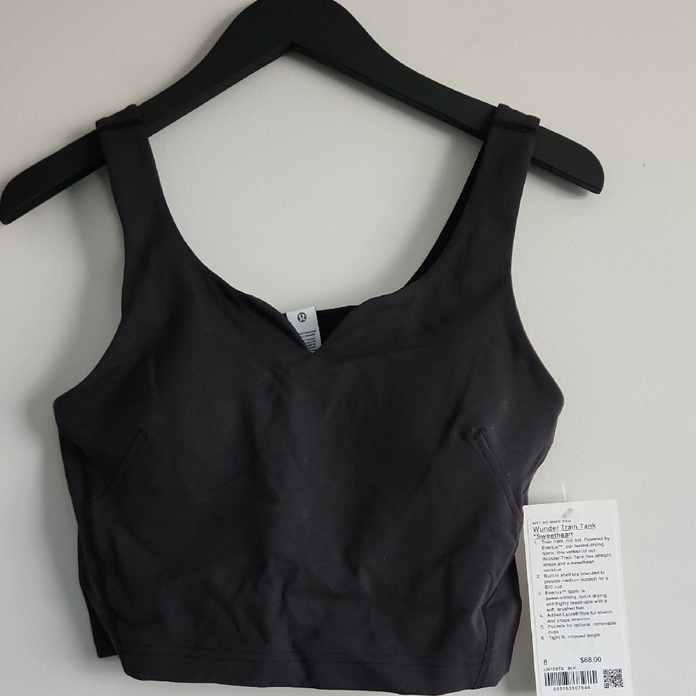 Lululemon NWT Wunder Train Tank *Sweetheart Size 8